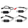 USB Charger Cable Cord Line with Multi Kind Connectors for 3.7V Lithium Batteries In Remote Control Helicopters and Toy