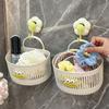 Multifunctional Cartoon Small Hanging Basket Bathroom Face Towel Storage Basket Kitchen Dormitory Bedside Wall Hanging Basket
