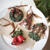 Retro-Style Elderly Boots, Snowman, & Bells Christmas Tree Hanging Decoration Resin Pendant Wreath