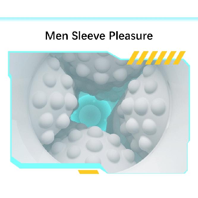 Automatic Vibration Male Masturbator ZEMALIA Vibration Stroker Sleeve 3D Textured Soft Silicone Portable Pocket
