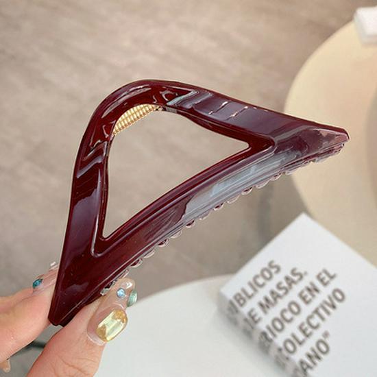 Elegant Large Triangle Hair Clip - Chic Korean Hair Accessory