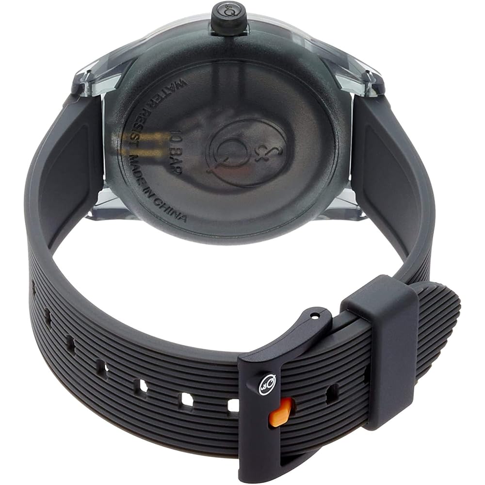 Q&Q SmileSolar Analog Solar Watch Waterproof with Urethane Band Men's Grey