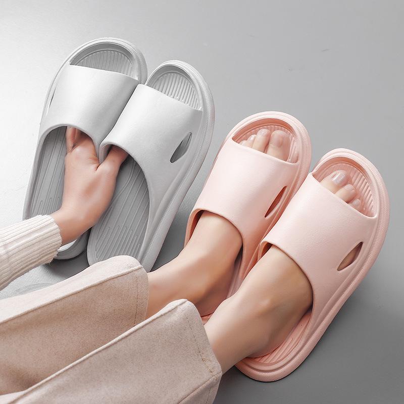 Unisex EVA Summer Bathroom Slippers: Comfortable Indoor Sandals for Couples