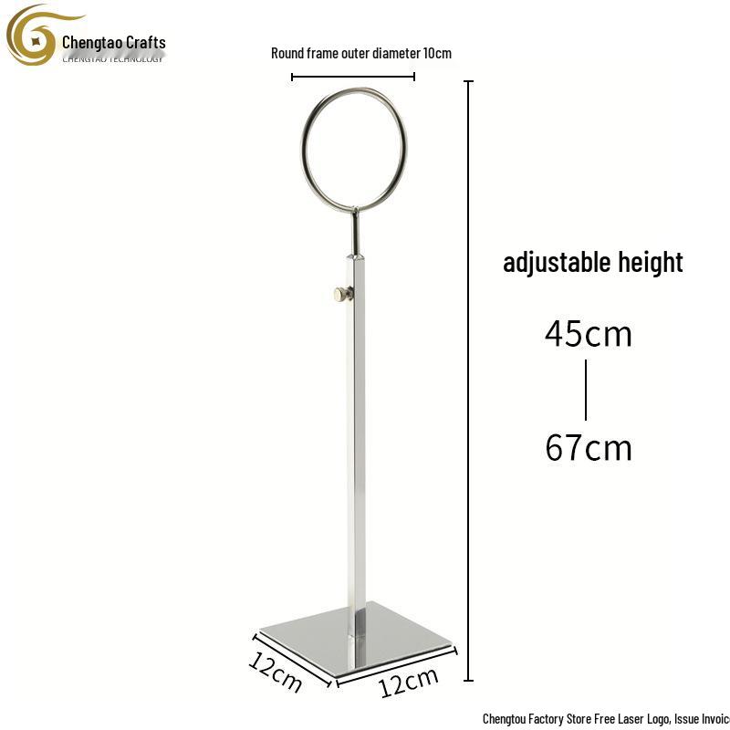 Stainless Steel T-Shaped Handbag & Scarf Display Stand