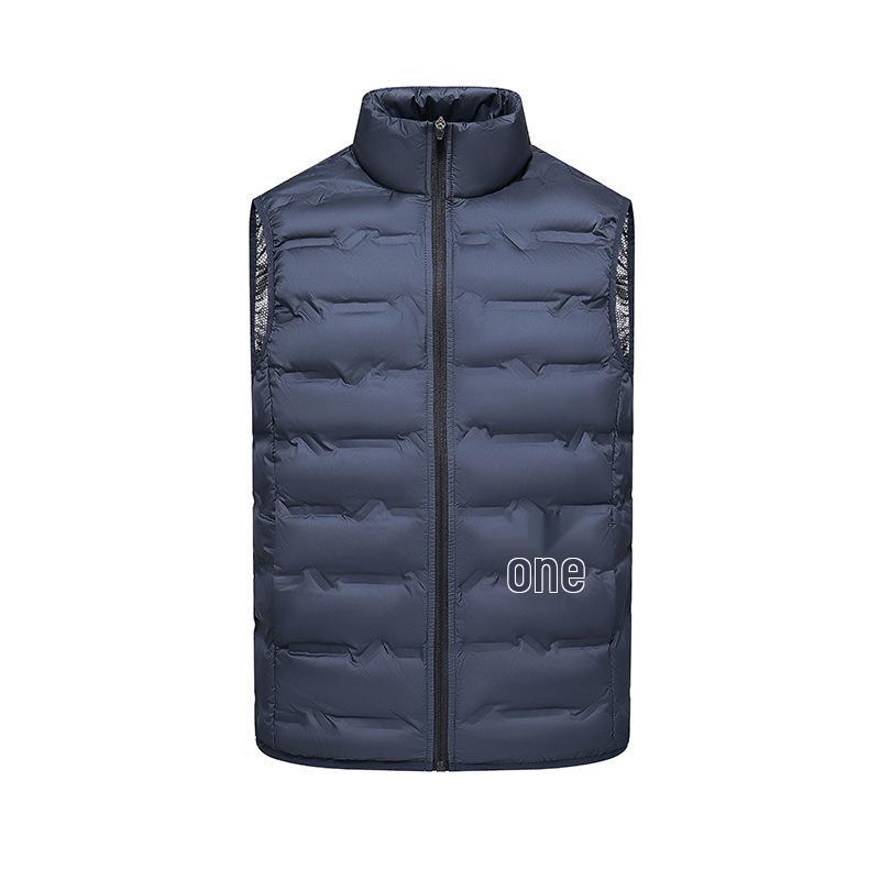 Men s and Women s Graphene Heated Lightweight Down Vest – Autumn/Winter Stand Collar XL