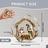 Nine-Sided Acrylic Decorative Pieces Featuring a Nativity Scene, Perfect for Desktop Decoration And As a Gift for Pastor'S Day 