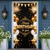 Party Display Gold & White Color Scheme Birthday Display Birthday Celebration Banner Balloon Decor Party Backdrop For Home