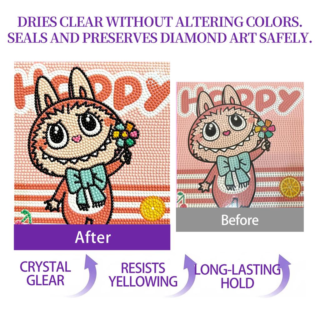 60ml Diamond Painting Sealer 5D Diamond Painting Glue Permanent Hold DIY Conserver Puzzle Glue Diamond Painting Accessories Tool