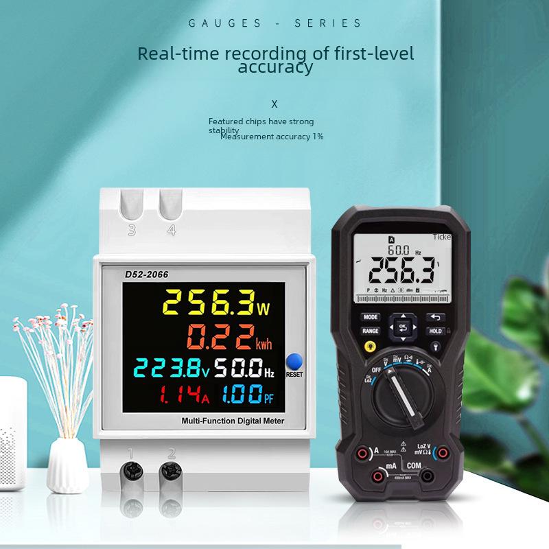 D52-2066 Smart Single-Phase Rail-Type Electric Meter 220V