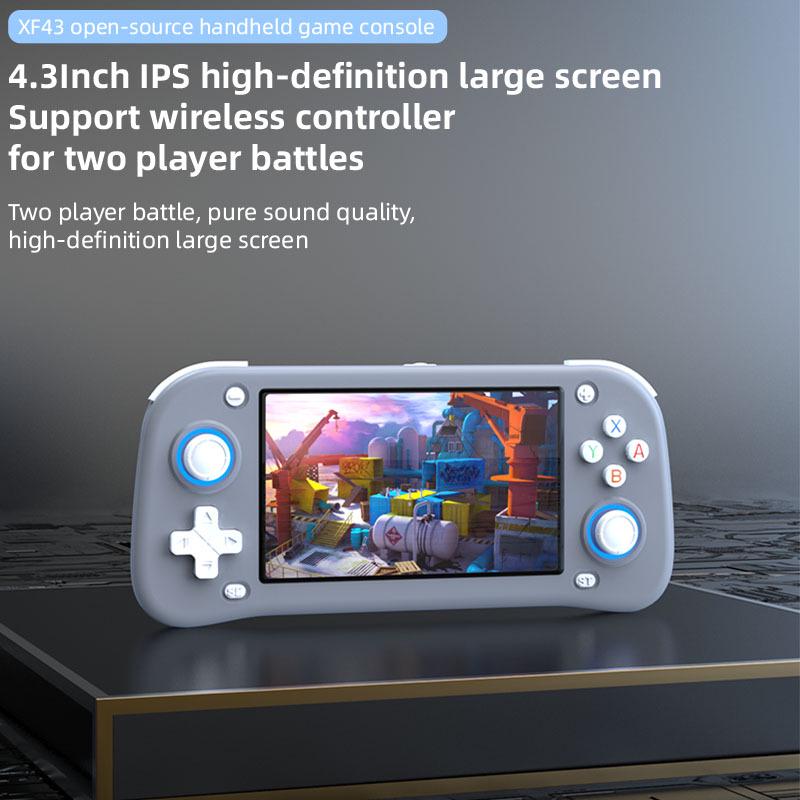 2025 XF43 Handheld Game Console: 4.3" HD Screen, TV Connectable, Portable Retro Gaming.