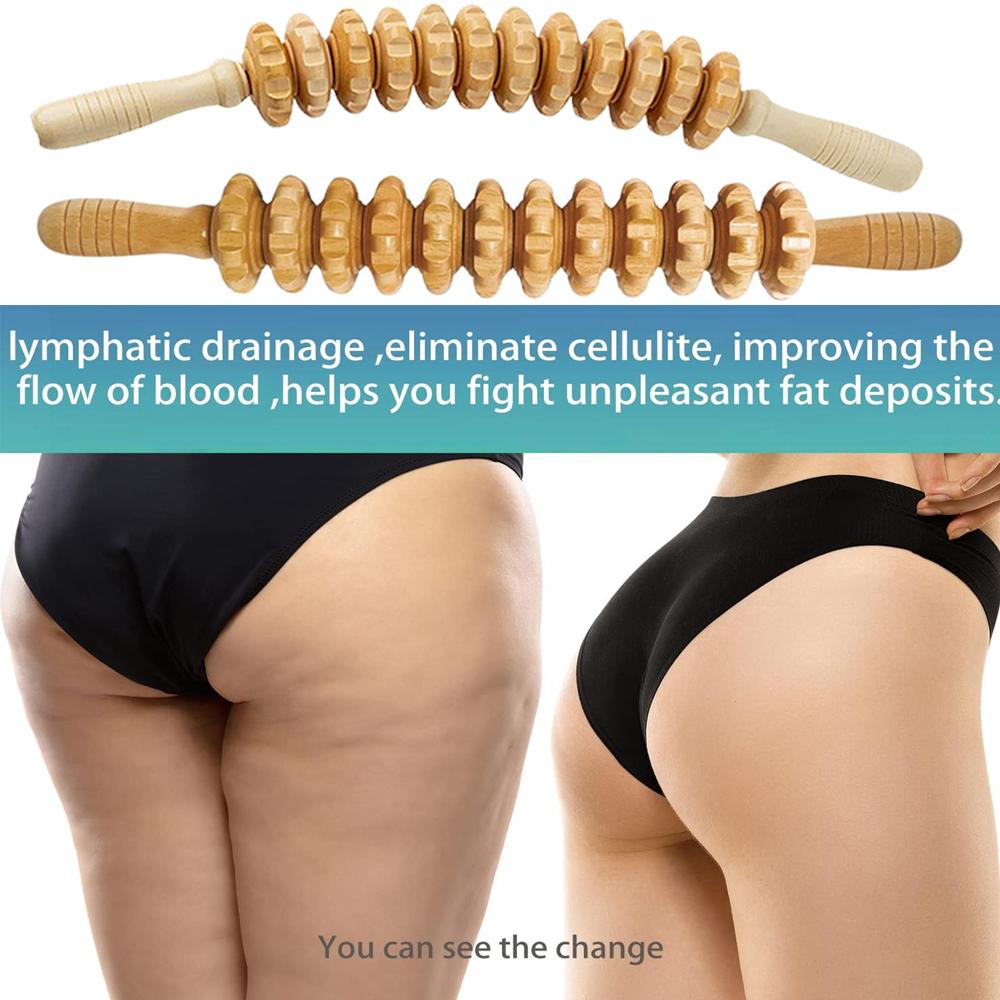 Professional Wood Therapy Massage Tools For Body Shaping Anti Cellulite Lymphatic Drainage Waist Sculpting