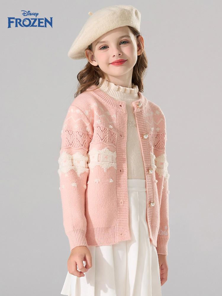 Casaco Cardigan de Malha para Meninas Disney - Primavera 2026 Manga Longa