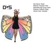 3Pcs/Set Butterfly Costume Women Wings Set Adult Girls Fancy Dress Cape Headband Lace Eyes Cover Carnival Party Accessories