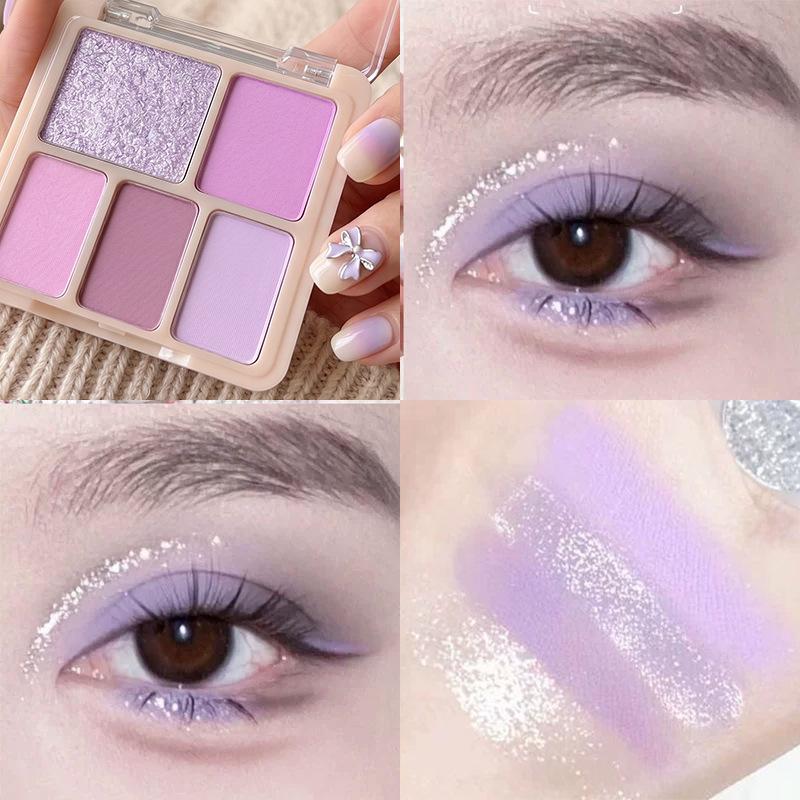 Five-color Eyeshadow Is Easy To Color, and A Multi-purpose Disc Modifies The Three-dimensional Makeup of The Eyes To Brighten The Earth Color.