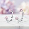 2 PCS C Shaped Nose Ring Stainless Steel Daith Piercing Jewelry Cartilage Helix Earrings  Women
