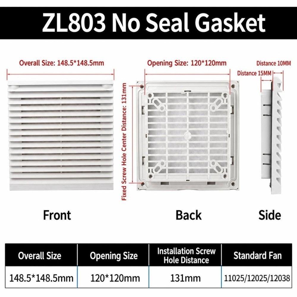 Waterproof Vent Grille ABS Fan Grille Air Ventilation System Air Vent  Fan Cooling