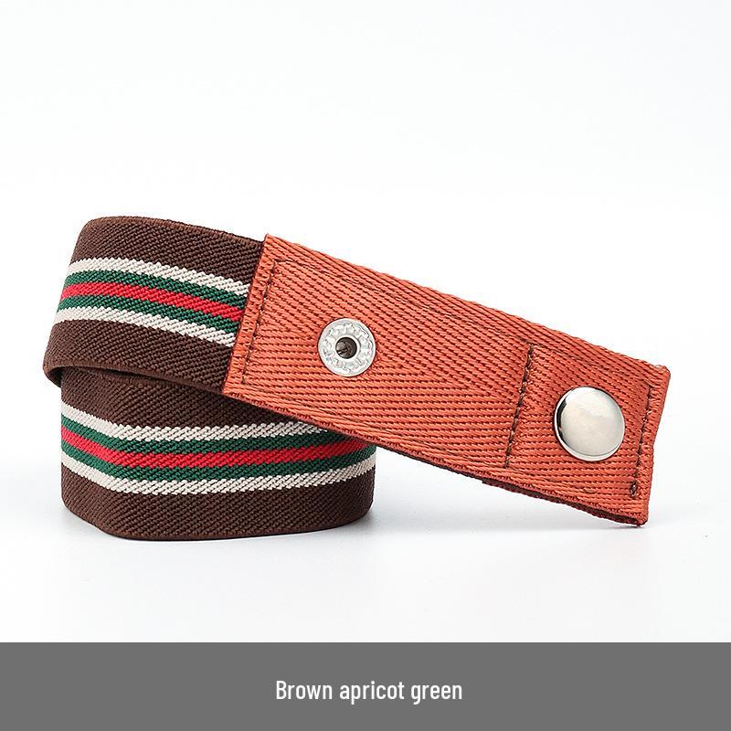 Lazy Unisex Elastic Belt: No-Tie, Seamless, Invisible Canvas Belt for Jeans
