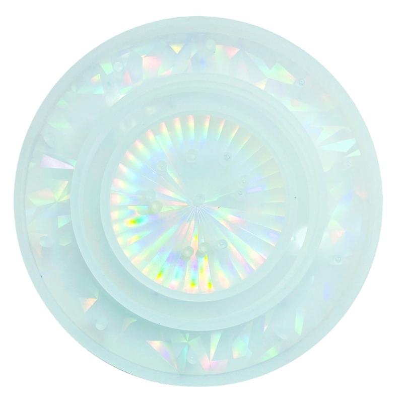 

Light Shadow Wind Chime Turntable Pendant Drop Glues Mold Keychain Wall Hanging Decorative Holographical Silicone Mold