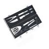 ZISIZ 6-Piece Stainless Steel BBQ Tool Set with Aluminum Case