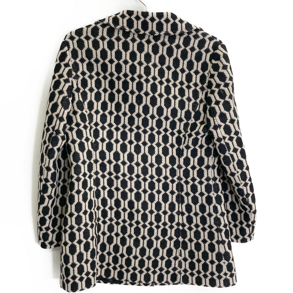 Gucci Domestic Regular All-over Pattern 649031 Wool Flannel Tweed Jacket 40 blackUsed