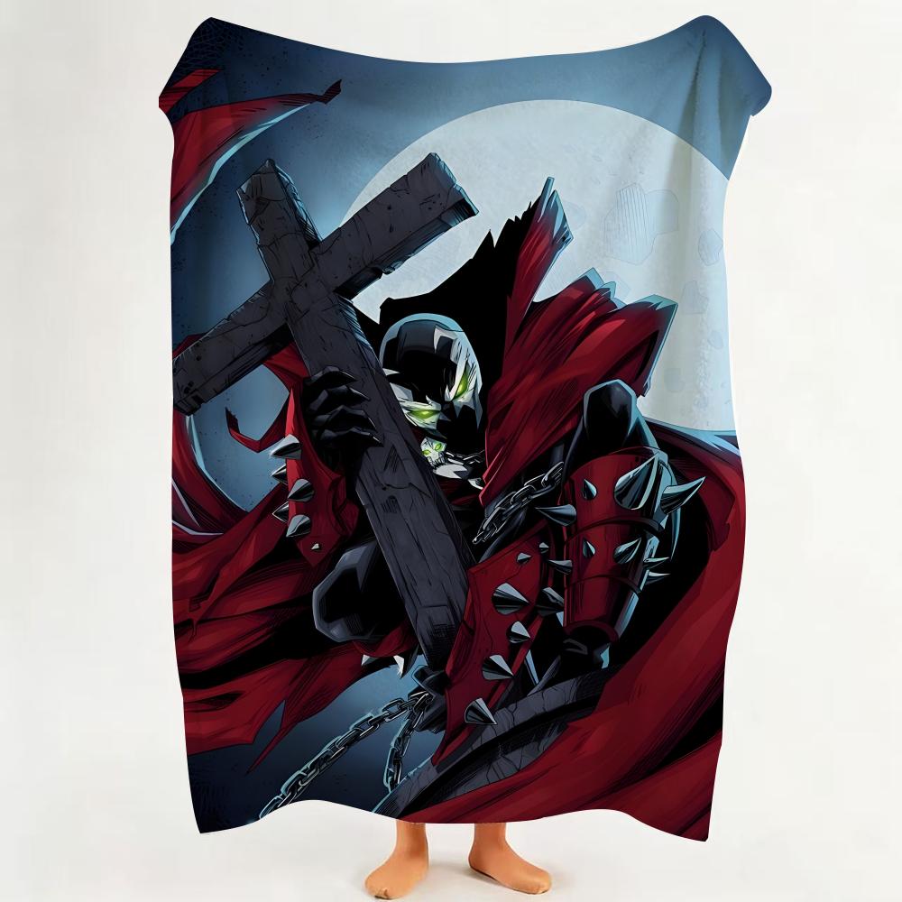 Comic S Spawn Throw Flannel Throw Blanket Suitable for Sofa,Living Room,Bedroom