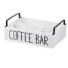 Wooden Coffee Station Organizer- Coffee Bar Accessories, Coffee Pods Holder, Storage Basket For Home Coffee Bar