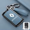 Metal Car Key Case For Renault Megane III Grand Scenic III Laguna III Koleos Fluence Clio Kangoo Latitude Leather Protect Shell Z666
