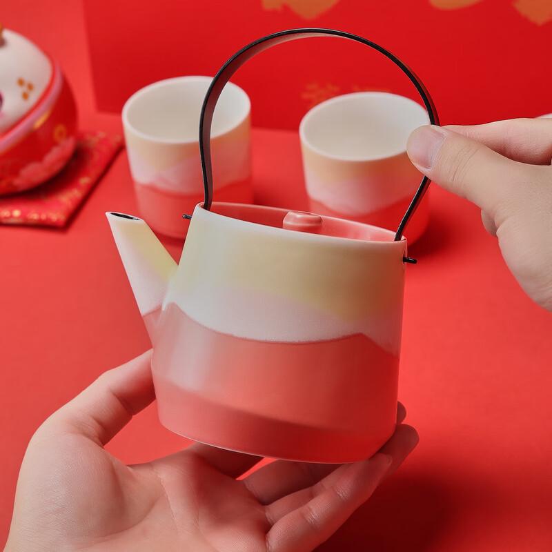 Chating Elegant Kiln Glaze Ceramic Tea Set