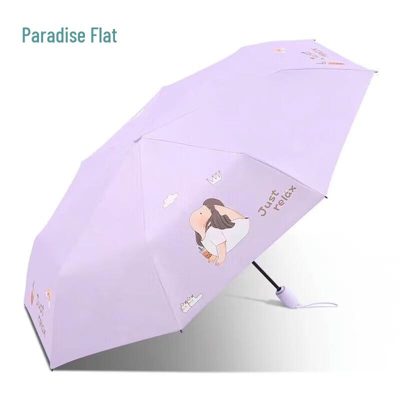 Heaven Automatic Three-Fold UV Protection Sun/Rain Umbrella