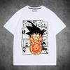 Dragon Ball Wukong joint short-sleeved T-shirt male queen big hand-painted same men's and women's pure clothes loose halfsleeves