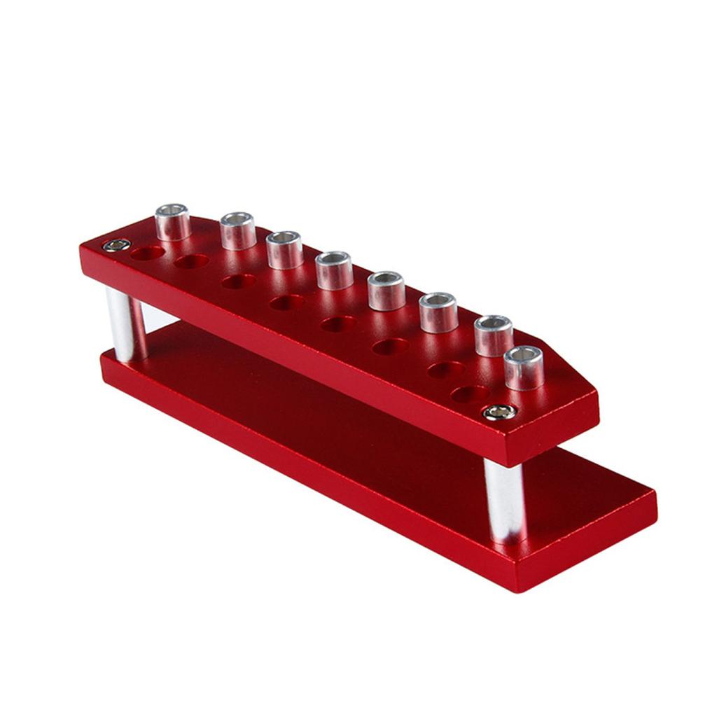 Uhrenzubehör Reparaturwerkzeug Aluminiumlegierung 8 Schraubendreher Basisständer Tragbarer Schraubendreher Organizer Aufbewahrungsständer für Uhrmacher