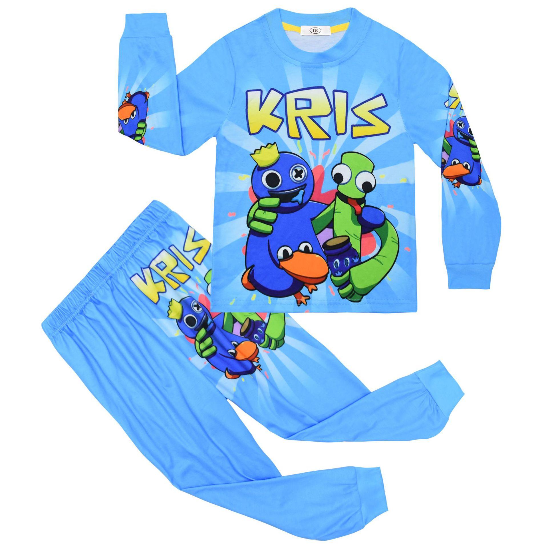 

Long-Sleeved Set, Cartoon Digital Printing Clothing, Medium And Large Children S Long-Sleeved Loungewear Set 7740 110