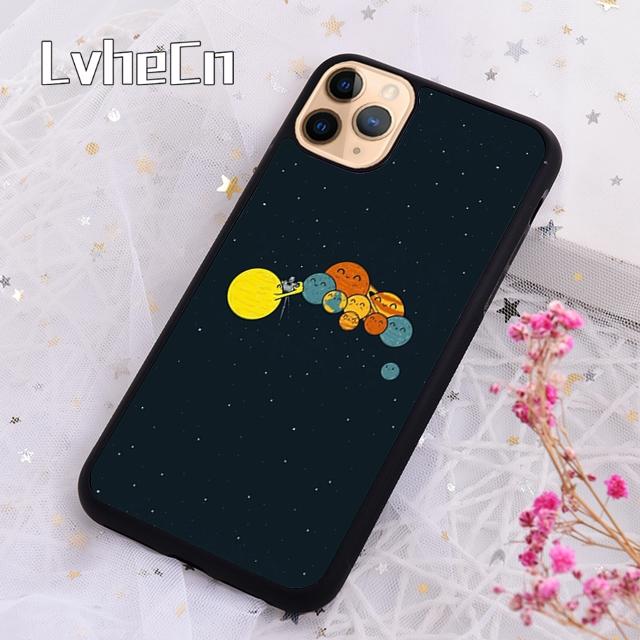 LvheCn Cartoon Planets Stars Phone Case Cover For For iPhone 17 Air 13 12 14 15 16 Pro Max Plus