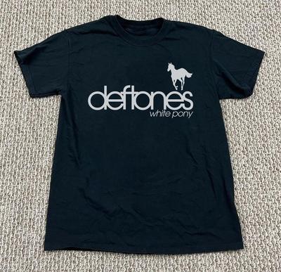 Hot Deftones White Pony Logo T-shirt Unisex Black T-Shirt Size S-5XL