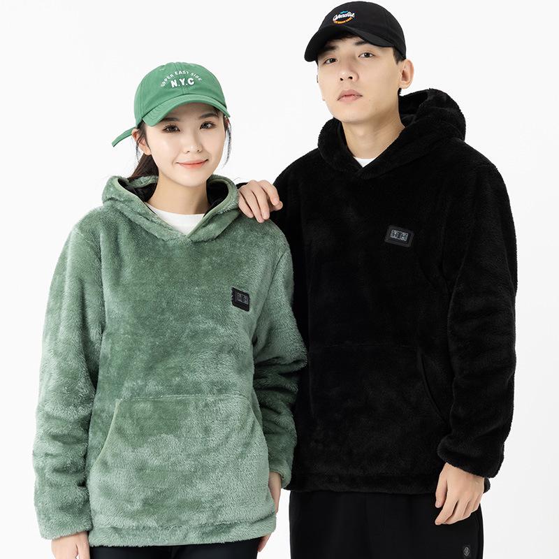USB-Beheiztes Korallenfleece-Sweatshirt für Damen & Herren - Neun-Zonen-Konstanttemperaturjacke