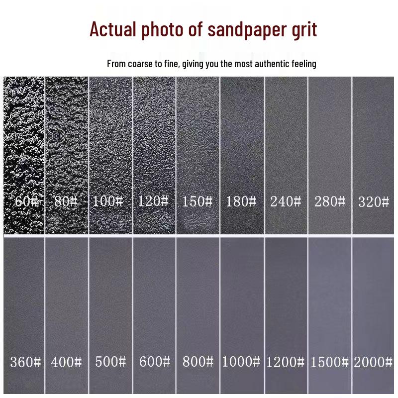 Square Sandpaper Sheets 115x140MM for Furniture, Woodworking, and Antiques