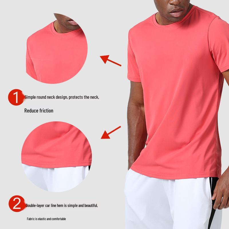 Men's Quick-Dry Summer Sports T-Shirt for Running, Fitness, and Basketball