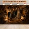 1 Piece of 2D Flat Background Cloth, Background Cloth for the Cave Interior with Stalactite landscape.PMJ