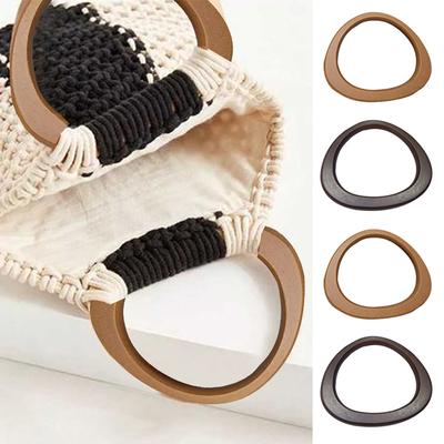 Wooden Bag Handle Diy D Shape Bag Handles Replacement Handbag Tote Handles Classic Purse Handles Wood Straps Bag Accessories