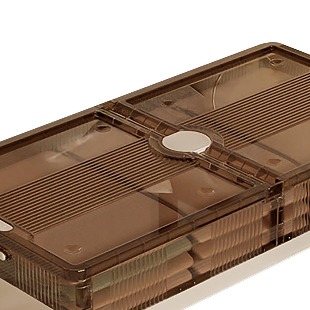 Under Bed Storage Containers Foldable Rolling Storage Bins Plastic Clothes Organizer with Wheels
