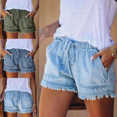 High Waisted Shorts Jeans große Größe Sommer Damen Denim Shorts Große Größe XXL Für Damen Kurze Hosen Damen große Größe kurze Jeans