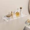 Toilet Bathroom Acrylic Rack Non-punching Wall-mounted Washstand Wall Cosmetics Storage Towel Rack