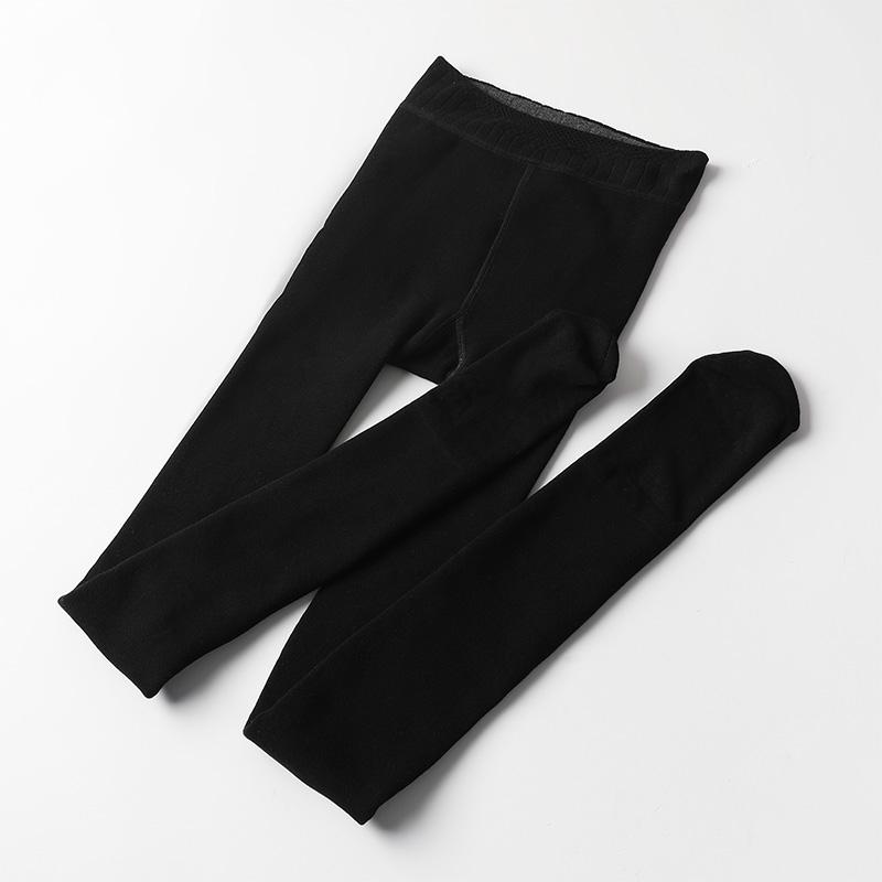 2022 Women Fall Winter Warm Legging Pants Pantyhose High Waist Super Elastic Stretch Soft Thicken Thermal Plus Velvet Slim Solid Color