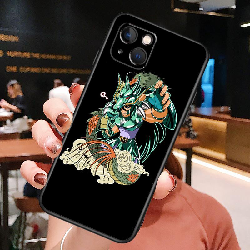 Saint Seiya Shiryu Telefoonhoesje Voor iPhone 16 Pro Max 15 14 13 11 12 Pro Max Plus 12 13 Mini XR 16e Funda Cover