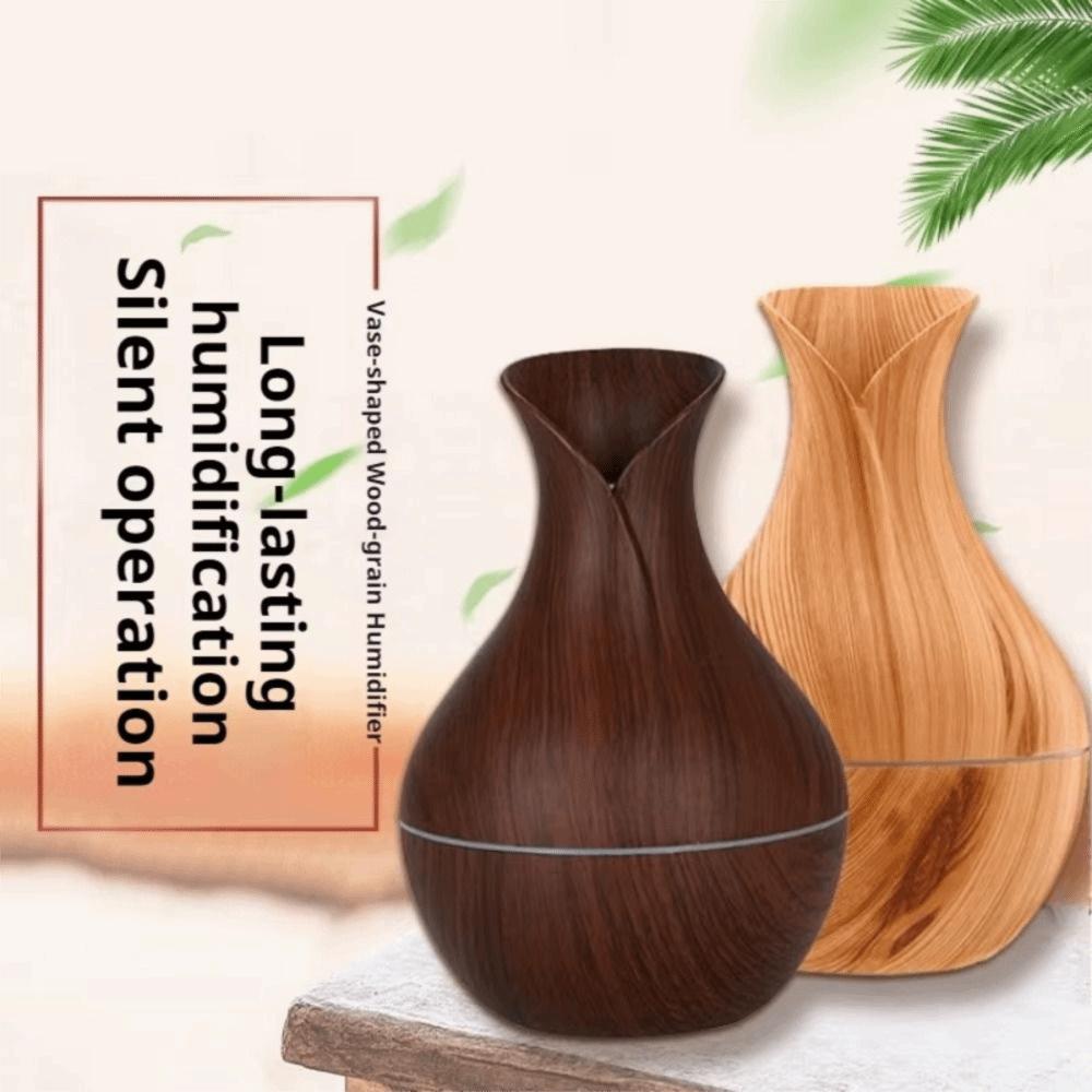 Wood Grain Essential Oil Diffuser Ultrasonic Mini Mist Maker Mist Air Purifier  Bedroom Use