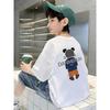 Sommer Kinderkleidung Jungen Mädchen Mode Amerikanischer Stil Cartoon Kleiner Bär T-Shirt Kurzarm Oberteile Kinder O-Ausschnitt T-Shirts