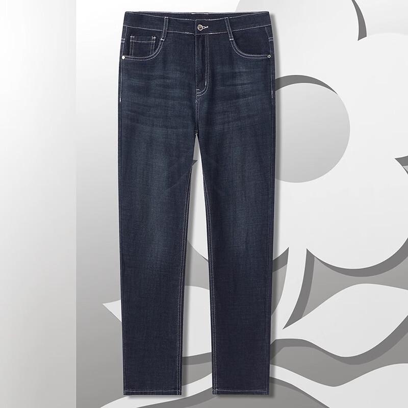 

MONTAGUT Men s Cotton Blend Washed Stretch Jeans 40