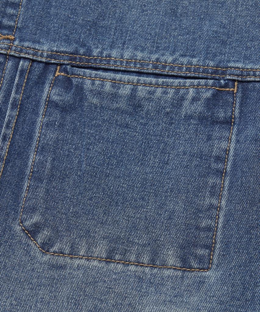 Agod Stone Washed Crop Denim Jacket [Indigo]