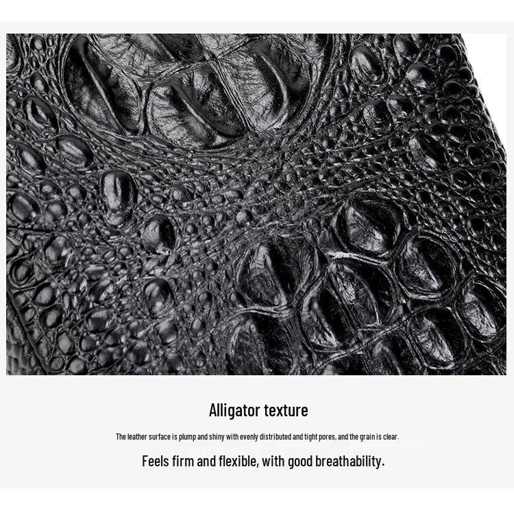 2023 Trendige Herren Echtleder Krokodilmuster Umhänge- Brusttasche