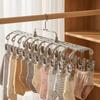 20 Clips Drying Clothes Hanger Non-marking Camisole Bra Clips Trouser Hanging Hook  Drying Rack